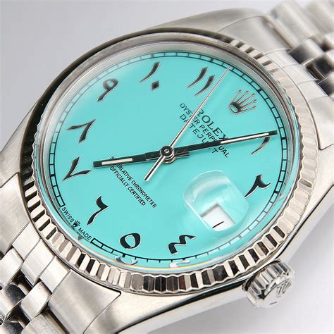 gold rolex arabic numerals|rolex tiffany arabic dial.